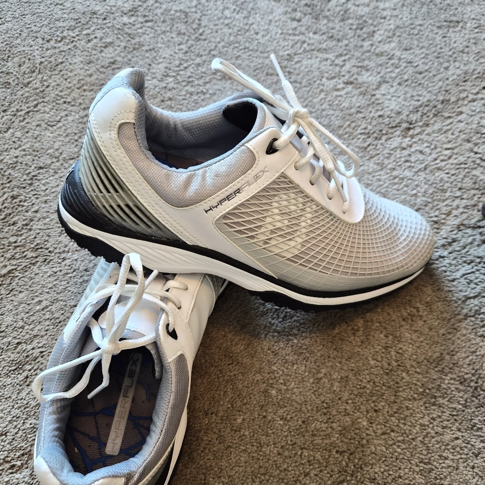 FootJoy Golf Shoes Mens 7.5 M Gray/White Hyperflex Athletic 62800